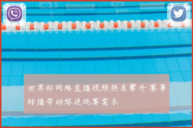 世界杯网络直播视频热度攀升 赛事转播带动球迷观赛需求